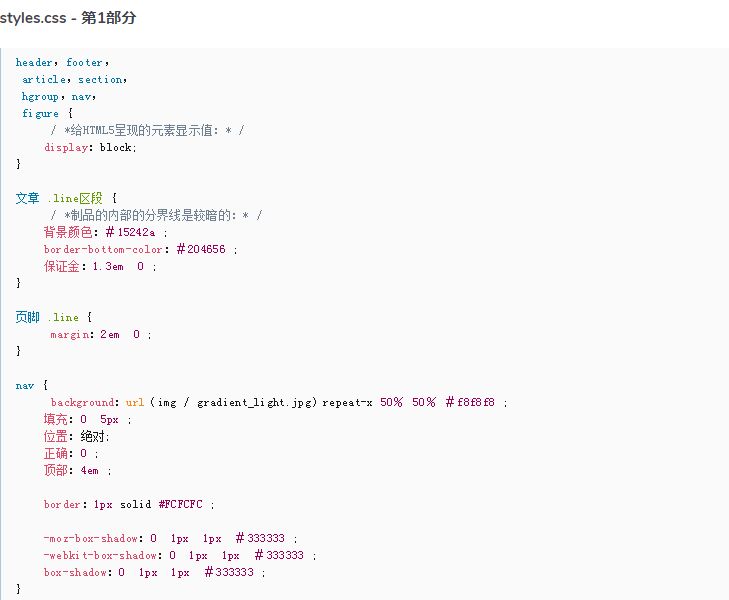 网站建设css案例第一部分